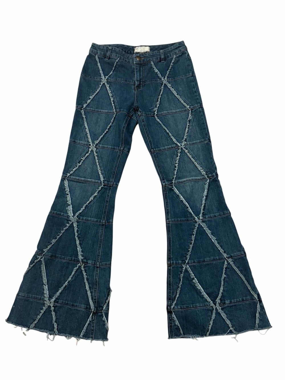 RARE Free People Tyler Pieced Flared Jeans